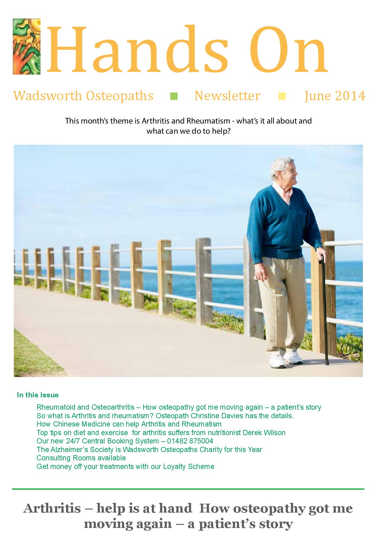 Wadsworth Osteopaths - arthritis & rheumatism newsletter
