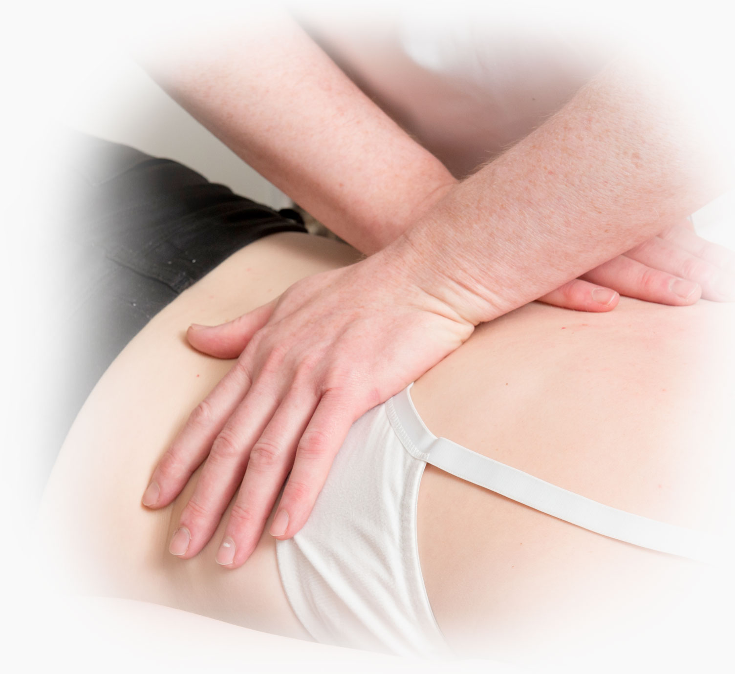 Osteopath treatment, back pain